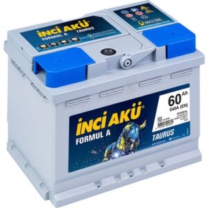 12 Volt 60 Amper İnci Akü